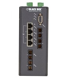 Black LEH1104A-4MMSC Hardened Managed Ethernet Switch, 4 10