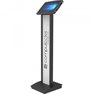 Compu-lock 140B912SGEB Brandme Floor Stand Secure Kiosk