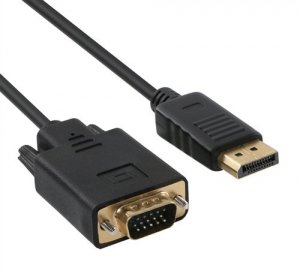 Axiom DPMVGAM03-AX Displayport Male To Vga Male Adapter Cable 3ft