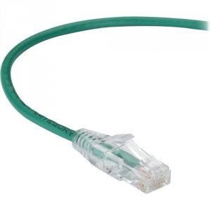 Black C6APC28-GN-04 Slim-net Cat6a Patch Cable Green 4ft