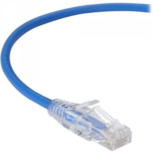 Black C6PC28-BL-07 Slim-net Cat6 Patch Cable Blue 7ft