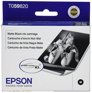 Original Epson EPST059820 Ink, T059820,  Matte Black, 520 Pg Yield