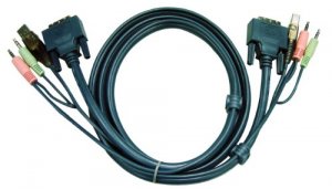 Aten 2L7D03U 10 Ft Dvi Kvm Cable