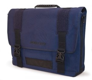 Mobile MECME3 Messenger Bag, Eco-friendly Canvas, 17.3in, Navy