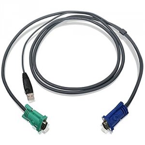 Iogear G2L5202U Kvm Cable - 4 Pin Usb Type A - Male - 15 Pin Hd D-sub 