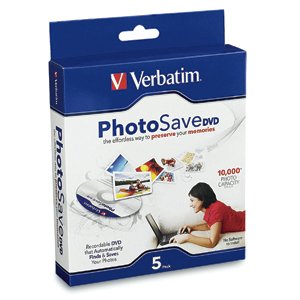 Verbatim 96728 Dvd-r, , 4.7gb, 8x, Photosave, Branded, 5pk Slim Case