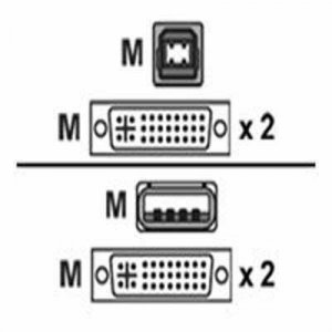 Avocent CBL0049 6 Feet Cable 2 Dvi 1 Usb For Security Switch