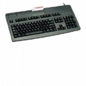 Cherry G81-8000LPDUS-2 Black Ps2 Keyboard With 3 Trk Msr 43 Program Ke