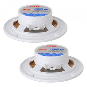 Pyle PLMR41W 4 Pair Marine White Speakers