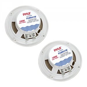 Pyle PLMR41W 4 Pair Marine White Speakers