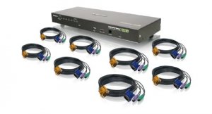 Iogear GCS1808KITP 8-port Combo Vga Kvmp Switch With Ps2 Cables