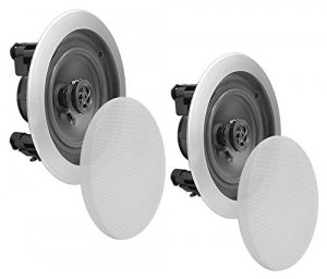 Pyle PDIC81RDSL 2way In Ceiling Spkr Syst White 8in