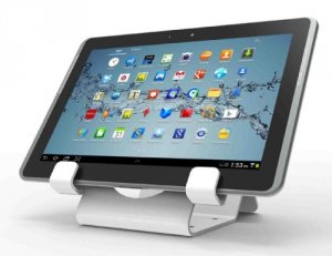 Compu-lock CL12UTHWB Universal Security Tablet Holder White - With Sec