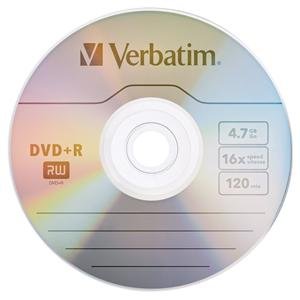 Verbatim 97956 Dvd+r, , 4.7gb, 16x, Branded, 10pk Bulk Box, Taa