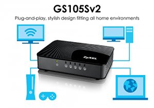 Zyxel GS105SV2 Qos Gigabit Switch 5 Port Gbe