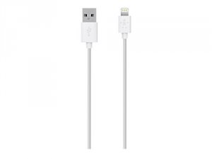 Belkin F8J023BT3M-WHT Synccharge Cable,2.4a,ltg,3m,white