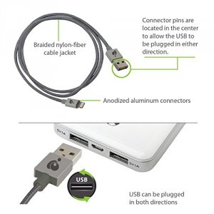 Iogear GAUL01-SG Reversible Usb Cable Gray