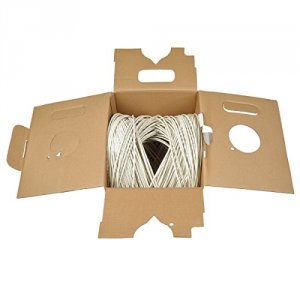 Tripp N024-01K-WH 1000ft Cat5e Bulk Cable Solid Cmp Plenum - White