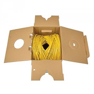 Tripp N022-01K-YW Cat5e 350 Mhz Bulk Solid-core Pvc Cable, Yellow, 100