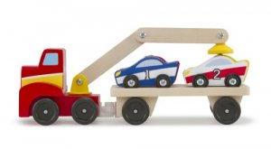 Melissa 9390 Magnetic Car Loader Trucks      Trains  Vehicles Wooden V