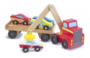 Melissa 9390 Magnetic Car Loader Trucks      Trains  Vehicles Wooden V