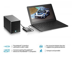 Akitio T3T-TTNA-AKT Thunderbolt3 To Thunderbolt Adapter For Connecting