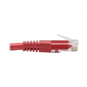 Tripp N200-007-RD Premium Cat55e6 Gigabit Molded Patch Cable, 24 Awg, 