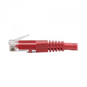 Tripp N200-007-RD Premium Cat55e6 Gigabit Molded Patch Cable, 24 Awg, 