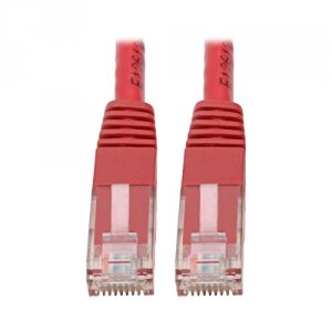 Tripp N200-007-RD Premium Cat55e6 Gigabit Molded Patch Cable, 24 Awg, 