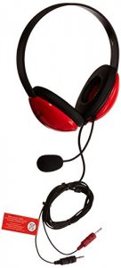 Califone 2800RD-AV Red Stereo Headphone