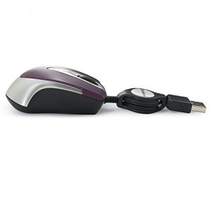 Verbatim 97253 (r)  Optical Mini Travel Mouse (purple)