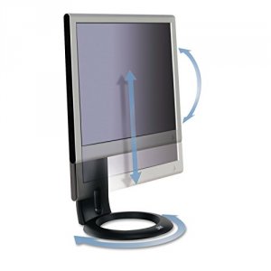 3m MS110MB Monitor Stand Desktop Black Up To 16lbs