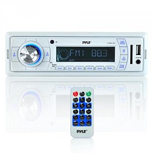 Pyle PLMR19W Marine Radio  Amfmw.band; Remote; Cardreader + Usb Port