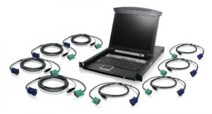 Iogear GCL1808KITU 8 Port 17 Lcd Kvm W Usb Cable