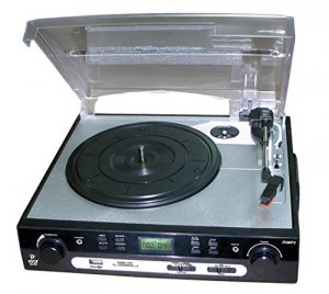 Pyle PLTTB9U Usb Turntable Direct To Digital Usb Sd Card Encoder Am Fm