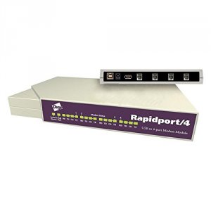 Digi 301-1012-04 Rapidport 4 4 Port 56k V90 Modem