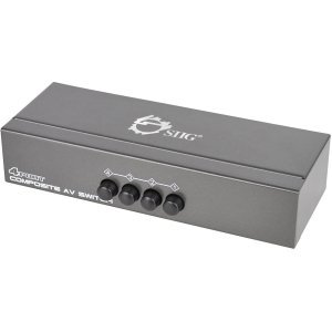 Siig CE-CM0511-S1 4x1 Composite Video  Audio Switch