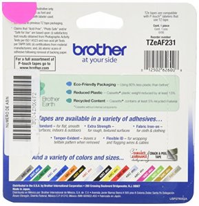 Brother TZE-AF231 Adhesive Acid-free Tz Tape - 1532 X 26 14 Ft Length 