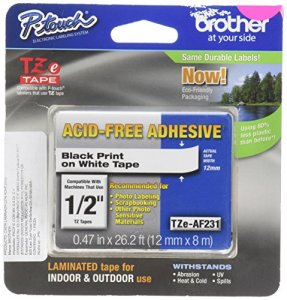 Brother TZE-AF231 Adhesive Acid-free Tz Tape - 1532 X 26 14 Ft Length 