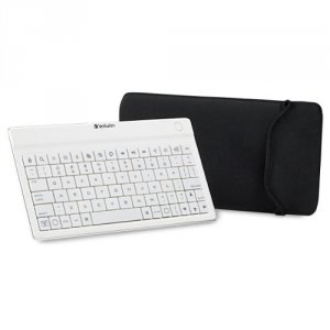 Verbatim 97754 Bluetooth Wireless Ultra-slim Mobile Keyboard, , White