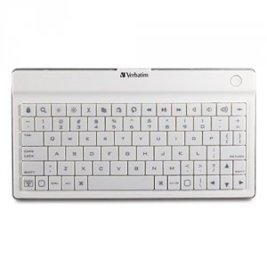 Verbatim 97754 Bluetooth Wireless Ultra-slim Mobile Keyboard, , White