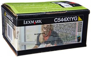 Original Lexmark LEX C544X1YG Extra High Yield Yellow Return Program T