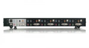 Iogear GCS1784 4-port Dual-link Dvi Kvmp Switch With 7.1 Audio And Cab