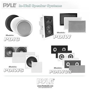 Pyle PDIW52 5.25in Two Way In Wall Speaker System  Directional Tweeter