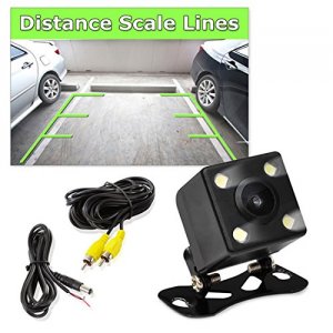 Pyle PLCM4LED Rearview Camera Night Vision    Led Lights W Distance Sc