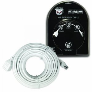 Night CAB-60POE Cat5 Poe Extension Cable        Run Video Audio  Power