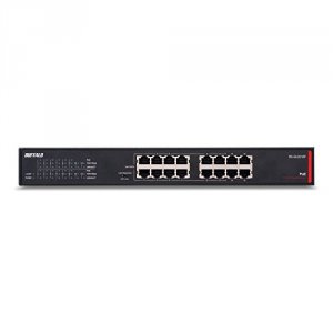 Buffalo BS-GU2016P Gigabit Poe Switch 16port       Enet Green Lifetime