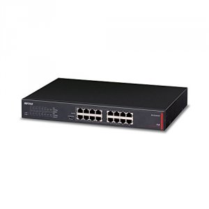 Buffalo BS-GU2016P Gigabit Poe Switch 16port       Enet Green Lifetime