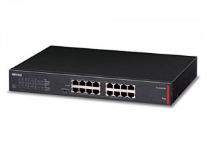 Buffalo BS-GU2016P Gigabit Poe Switch 16port       Enet Green Lifetime