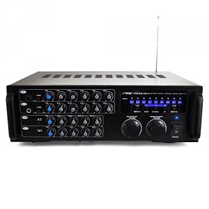 Pyle PMXAKB1000 Pro(r)  1,000-watt Bluetooth(r) Stereo Mixer Karaoke A